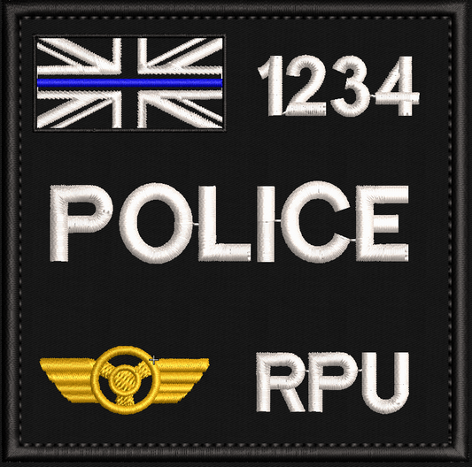 10x10cm Uniform Arm Patch - Roads Policing Advanced Driver - Fully customisable - Uniform