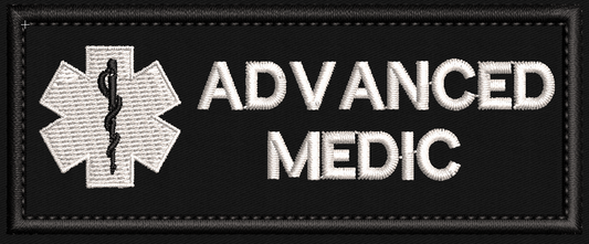 10X4 cm Embroidered Advance Medic Patch - uniform - emergency services