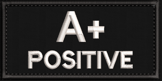 10X5 cm Embroidered Blood Group Patch - uniform - emergency services