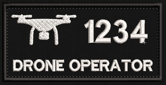 10x5cm Drone Operator Patch - Police - 999 - uniform