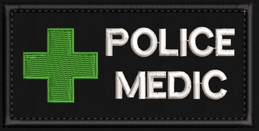 10X5 cm Police Medic Patch - uniform - emergency services - medic - 999