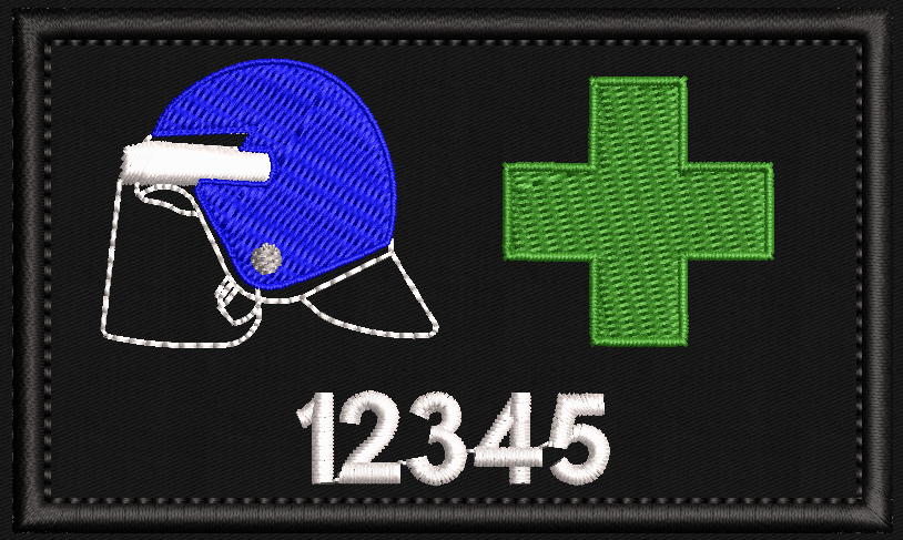 10X6 cm Police PSU Medic Patch - uniform - emergency services - medic - 999