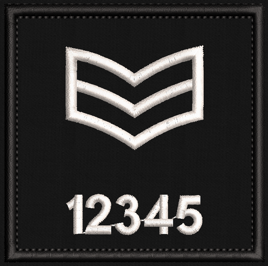 GMP style - 8 x 8 cm Embroidered Sgt patch