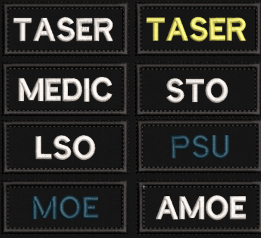 8X4 cm Embroidered Police Skill Patches - uniform - emergency services - Specialisms