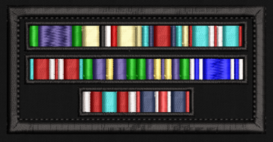 10 x 5cm Embroidered Medal Bar Patch