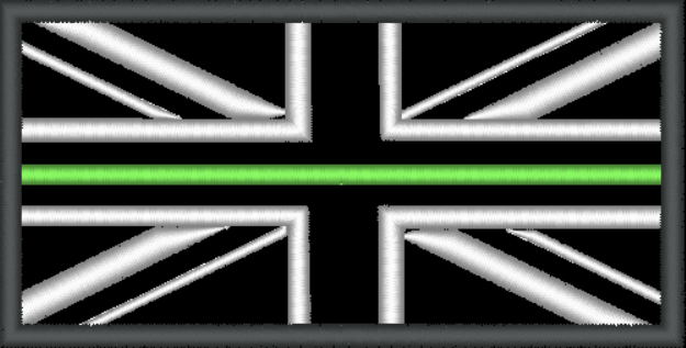 8X4 cm Embroidered Thin Line patch - uniform - emergency services