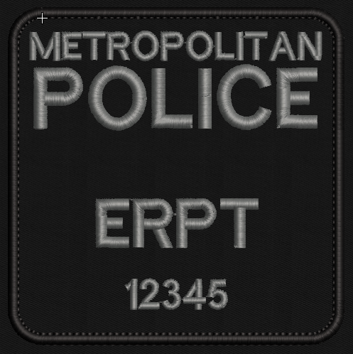 10x10cm ERPT Uniform Arm Patch - Response Team - Fully customisable - Uniform