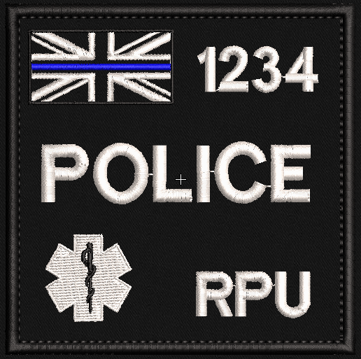 10x10cm Uniform Arm Patch - Roads Policing Medic - Fully customisable - Uniform