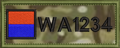 10x4cm MTP Cordura ZAP Patch - Fully customisable - Military