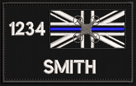10x6cm Drone Operator Patch - Police - 999 - uniform