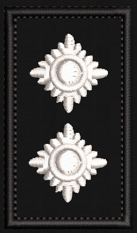 7x4cm Embroidered Inspector Pips Patch - Police