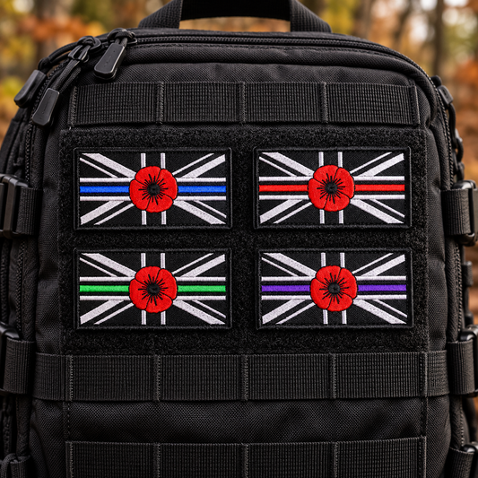 Union Jack Poppy Patch