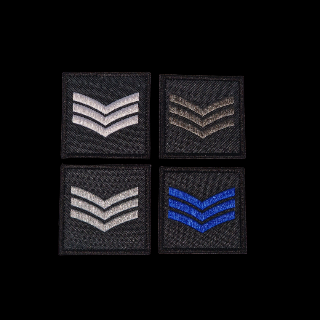 6X6 cm Sgt Stripe Patch - Uniform - Sergeant - Police